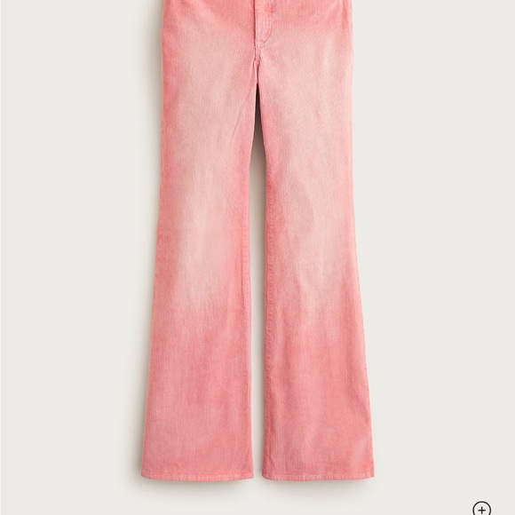 J. Crew Pink Flare Corduroy Pants - Picture 3 of 5